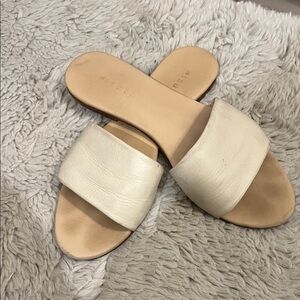 Nisolo Cream Slide Sandals